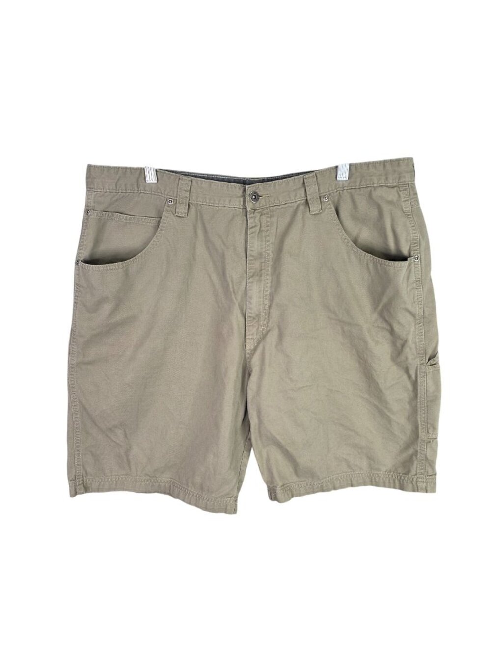 Mens Wrangler Beige Cargo Shorts 100% Cotton 10.5" Inseam Size 40